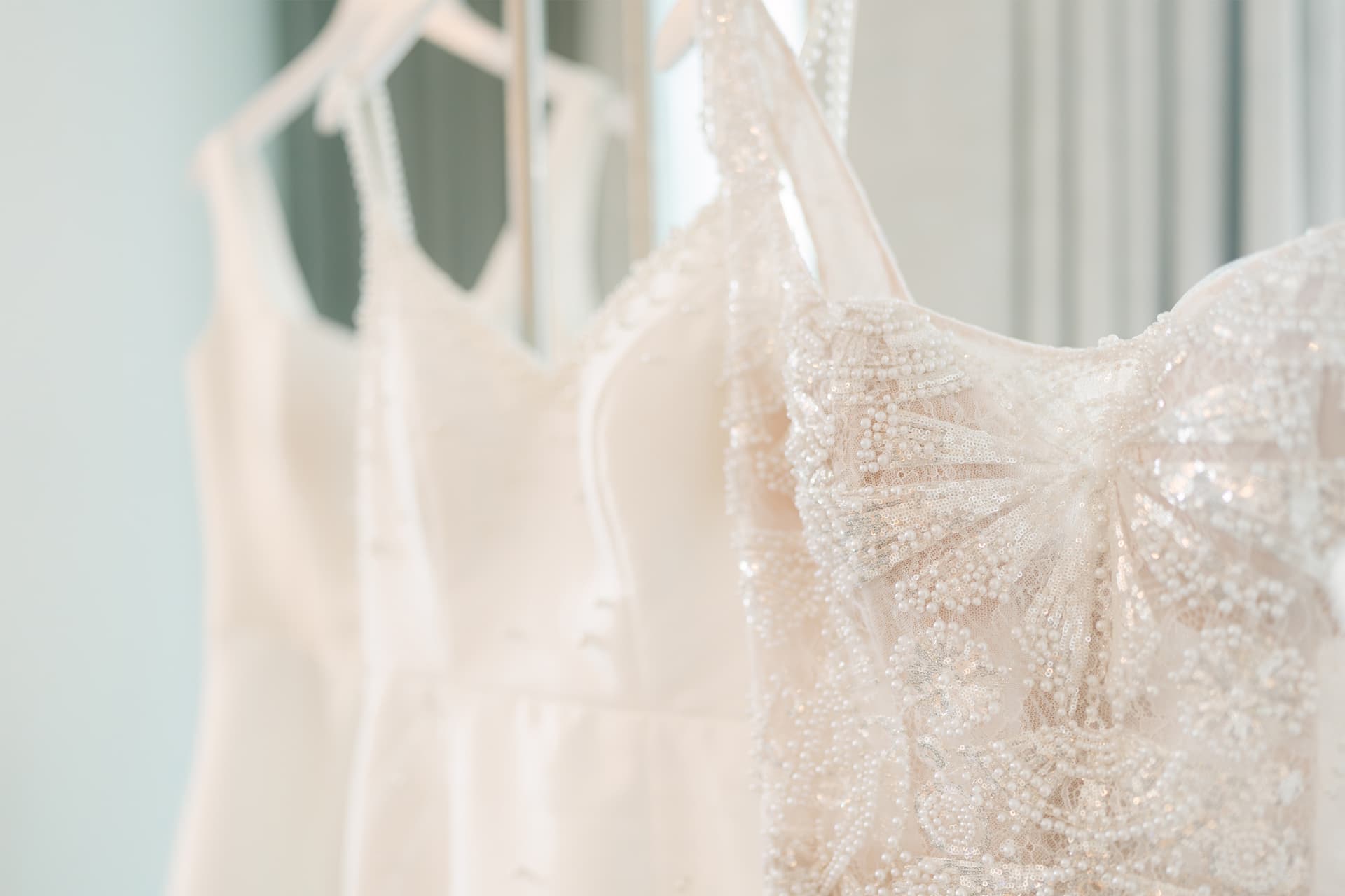 Woman in bridal dress